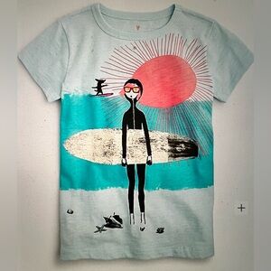 Crewcuts Girls Surfer Tee Size S (6/7)